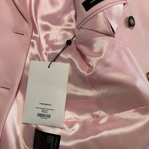 Wardrobe NYC Pink Double-Breasted Blazer - Picture 7 of 8